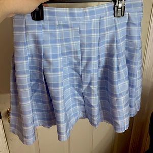 Plaid mini skirt